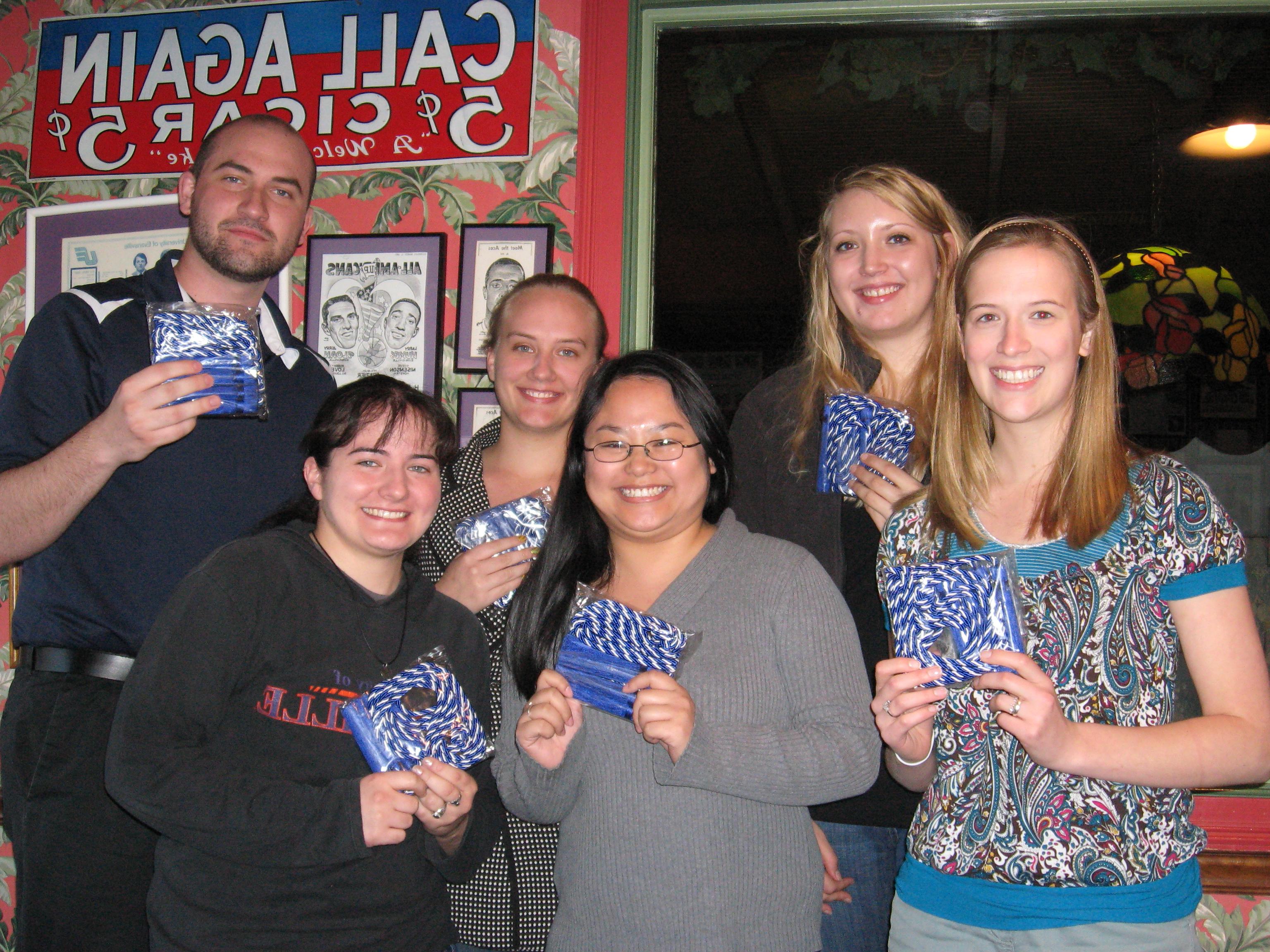 Pi Gamma Mu students giving send-off